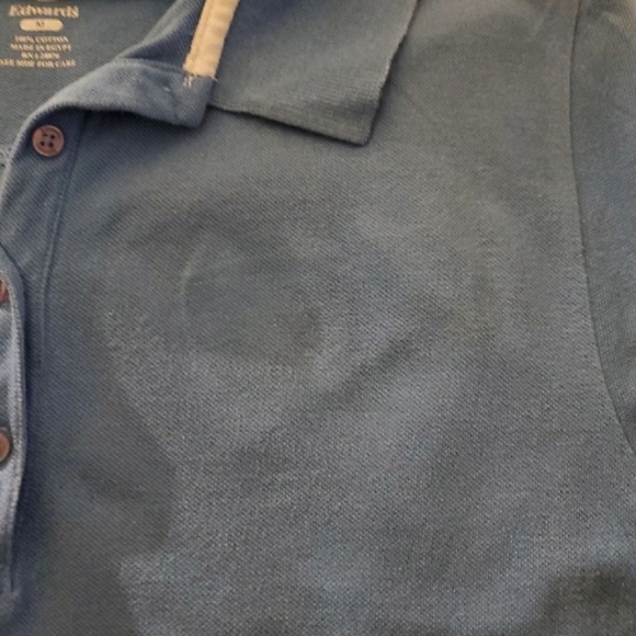 EUC S/S BLUE POLO SHIRT LOT(S, M, 2X) - Picture 8 of 8